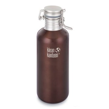 美國Klean Kanteen快扣不鏽鋼冷水瓶1182ml-深琥珀