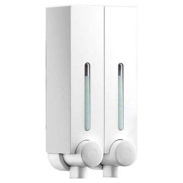 SHCJ 雙孔手壓給皂機 250ml 台灣製造  經典白  1個