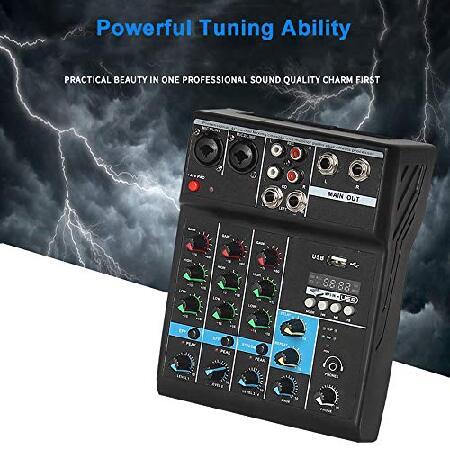 Professional Audio Mixer, ALPOWL Sound Board Console System, Interface Channel Digital USB Bluetooth MP3 Computer Input 48V Phantom Power St並行輸入