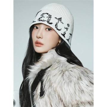 【官網正品】韓國matinkim字母羊毛帽毛線帽男女情侶秋冬新款2025