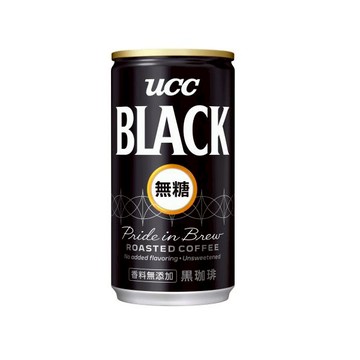 UCC無糖黑咖啡185g