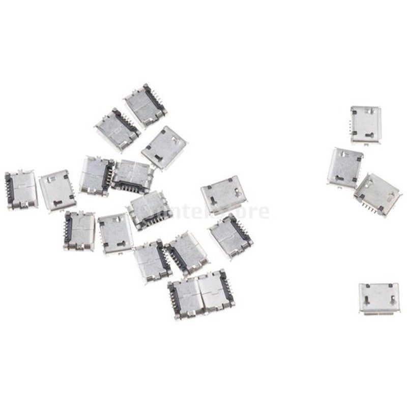 ピース アクセサリー 部品 マイクロ Usb タイプb メス ソケット 180度 5ピン Smd はんだ付け Lw 通販 Lineポイント最大0 5 Get Lineショッピング