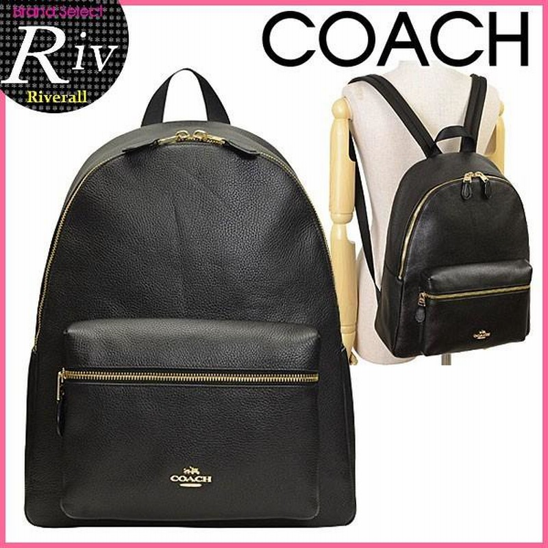 Coach charlie pebble leather backpack outlet f38288