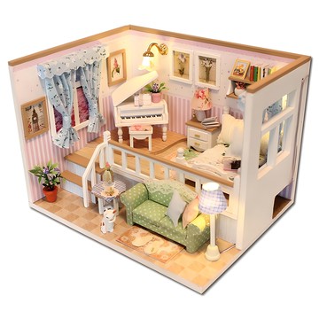 Prime Winners 迷你雙層房屋 DIY 套件  1組  混色