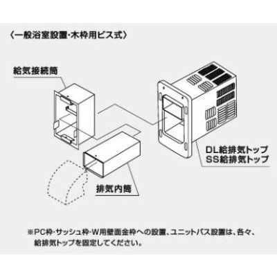 ノーリツ DL給排気トップ 302型 K 木枠用クサビ式 0701475 NORITZ