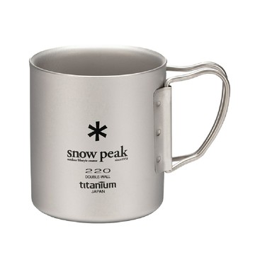 Snow Peak 鈦金屬雙層杯-220 MG-051FHR