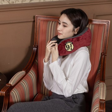 哈利波特 9 3/4月台 旅行頸枕 頸枕頸枕 旅行 午睡枕 收納頸枕