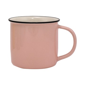 一品川流 仿古馬克杯-450ml-粉嫩粉-1入