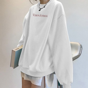 waitmore衛衣女冬ins寬松韓版chic慵懶風bf加絨加厚無帽港味外套