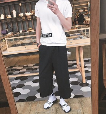 【JP.美日韓】韓國 簡約 寬褲 闊腿褲 小腿褲 瘦腿褲 寬腿褲 直筒寬褲 休閒褲 西裝褲 ZNIF 正韓 男裝