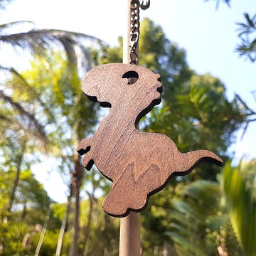 手工木作創意鑰匙圈  逗逗龍