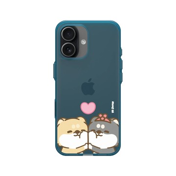 iPhone 17 Clear (相機按鈕) 夜幕藍 - 嗨小強 Hi John - 柴圓情侶