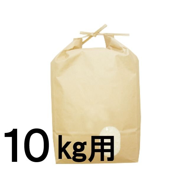 米袋　ひも付クラフト　無地（保水加工）　10kg用×10枚