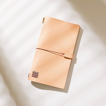 【Jeantopia】 植鞣革真皮筆記本 十字繡材料包含針線 | 8150101