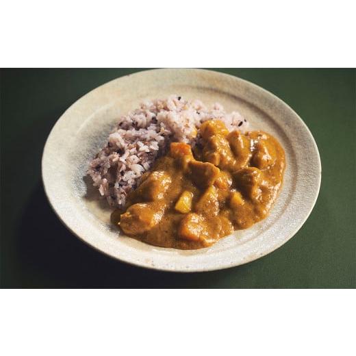 ふるさと納税 奈良県 明日香村 大和肉鶏と明日香野菜をつかった「飛鳥カレー」と古代三色米＜３人前セット＞