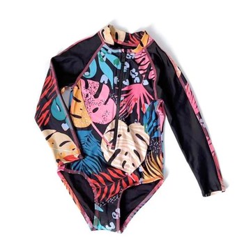 Amber英單NE*T新款兒童泳衣女寶可愛防曬沖浪連體游泳衣 小中大童