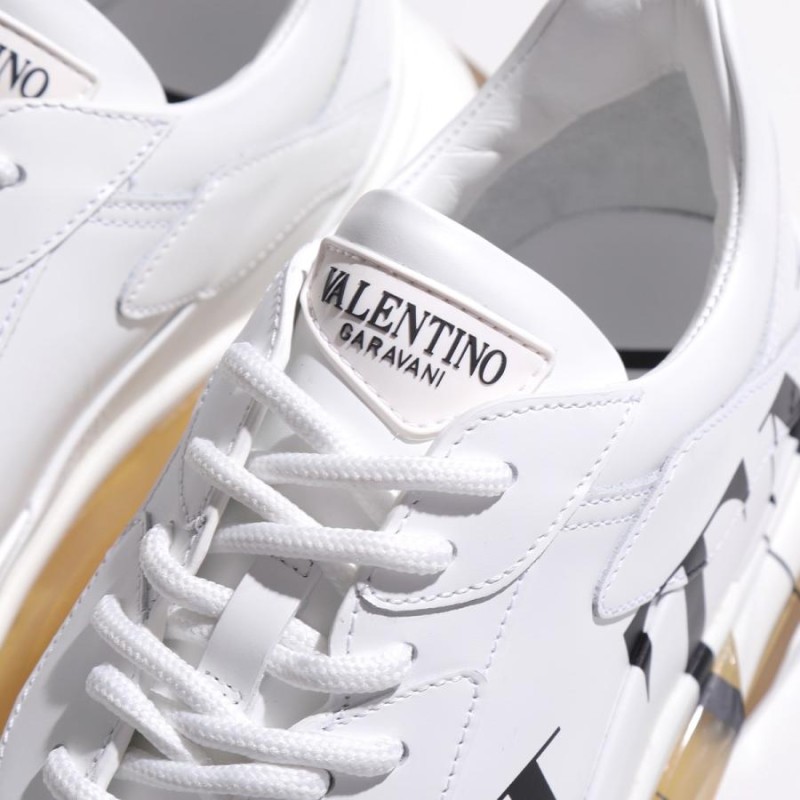 VALENTINO ヴァレンティノ スニーカー TY2S0B21 RKW メンズ VLTNロゴ バウンス レザー ミッドカット シューズ ロープレース  靴 A01/BIANCO-NERO | LINEショッピング