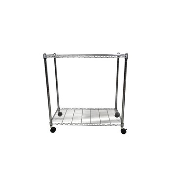 Top queen 【Top queen】45 x 90 x 95 cm 二層附輪鐵力士鍍鉻萬用收納架