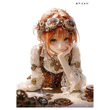 【5 月新品 5】07-124-0225 人物貼紙 – 蒸汽龐克風格