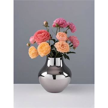 景德鎮陶瓷擺件花瓶花插鍍金銀裝飾餐桌客廳電視柜酒柜藝術品擺設