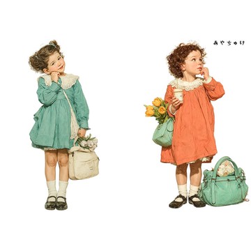 【4 月新品 1】08-121-0140 人物貼紙 春日復古風