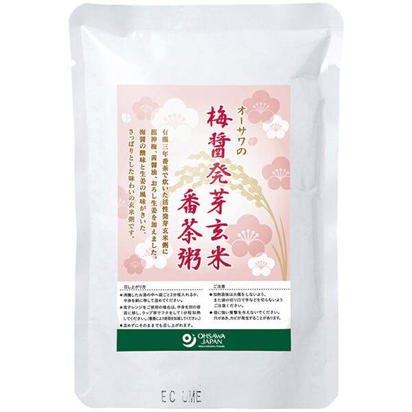 お粥 レトルト 玄米 オーサワの梅醤発芽玄米番茶粥 200g 送料無料