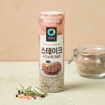 韓國 清淨園 牛排香草玫瑰鹽 140g 【快速出貨】 牛排調味粉紅鹽🥩調味粉紅鹽🌱 無添加健康調味品🍴喜馬拉雅玫瑰鹽