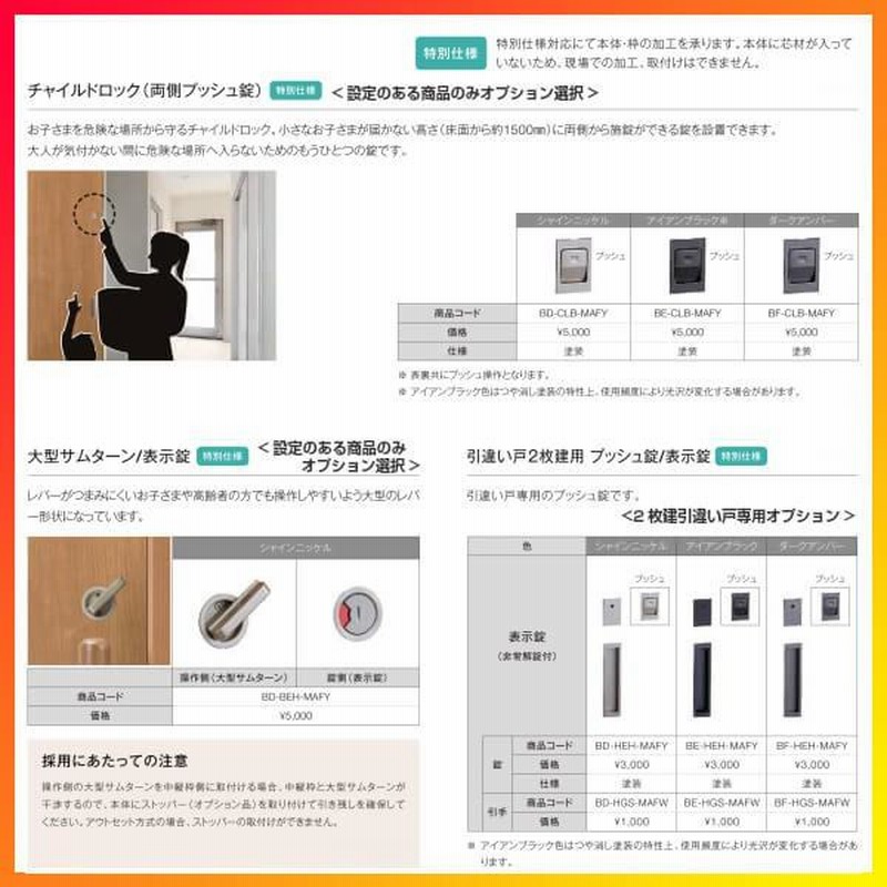 室内引戸 片引き戸 標準タイプ Vレール方式 ラシッサS LAB ノン