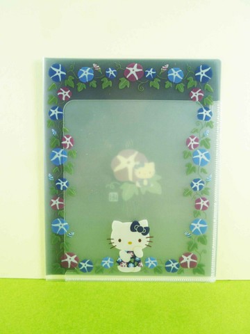 【震撼精品百貨】Hello Kitty 凱蒂貓 A6掀開夾 牽牛花【共1款】 震撼日式精品百貨