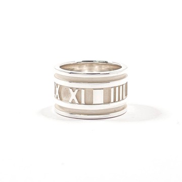 【日本直送 二手美品】9號 蒂芙尼 TIFFANY&Co. Atlas 寬版戒指 銀 925 古董臻品