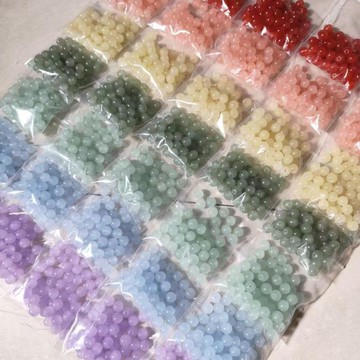 ⚡免運臺灣有貨⚡8mm七色琉璃珠子diy手串手工串珠手鍊項鍊編織散珠配件材料⚡可開票