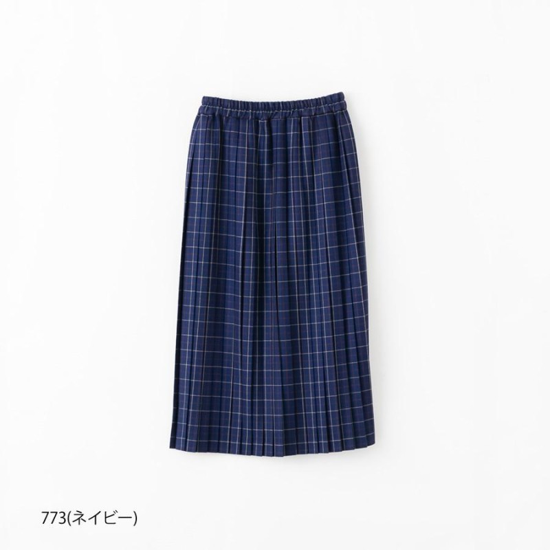 【美品】 サラウェア ロングスカート タータンチェック プリーツ ウール100％