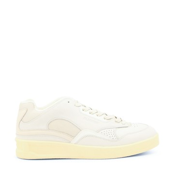 Jil Sander - Cornsilk Leather Sneakers