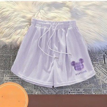 清爽入夏~男女童卡通五分褲子新款薄款透氣中小童運動休閒寬褲 女童短褲 夏天褲子 韓版運動短褲 中小童五分褲