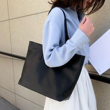 原創皮包2023新款簡約百搭單肩大包包學院風女包休閑包時尚購物袋