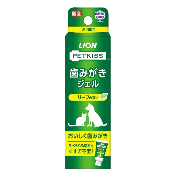 ペットキッス 歯みがきジェル リーフの香り 40g