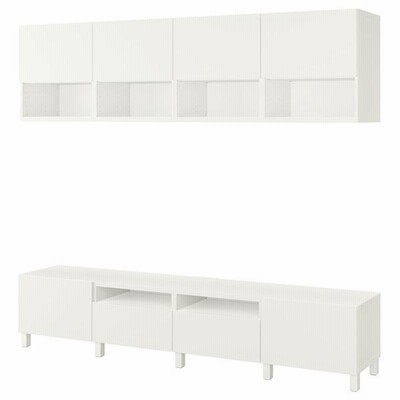 【IKEA/イケア/通販】BESTA ベストー テレビボード, ホワイト/ラップヴィーケン/ストゥッバルプ ホワイト,…[33](29411973)