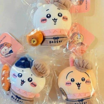 ⚡️小象嚴選⚡️chiikawa麪包房限定麪包店員小八烏薩奇烘培師吉伊卡哇毛絨掛件