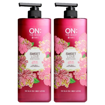 ON THE BODY 香水沐浴精 甜蜜愛戀 茉莉花香加白桃果香 持久延香 長效保濕  900g  2瓶
