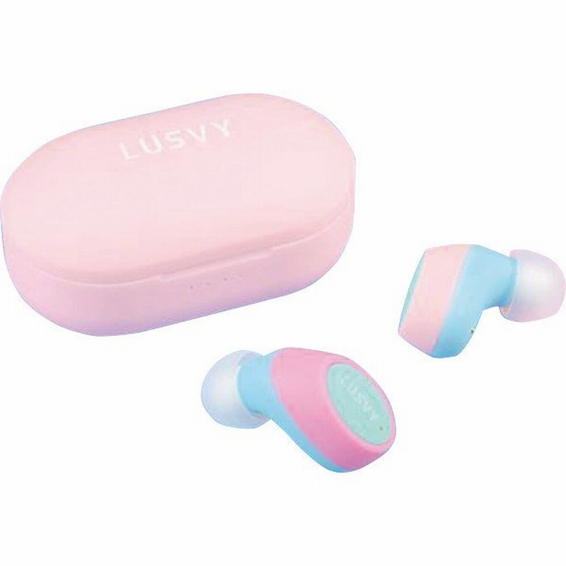ワイヤレスイヤホン ピンク Lusvy おしゃれ かわいい 通販 Lineポイント最大0 5 Get Lineショッピング