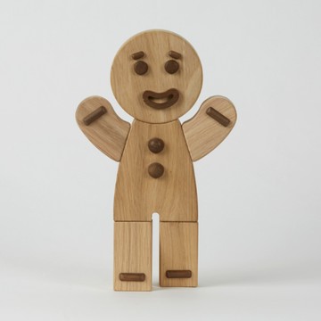 丹麥Boyhood 薑餅人造型橡木擺飾