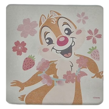 收納王妃 櫻花珪藻土杯墊 方形 2入  10 x 10 x 0.9cm  花圈奇奇蒂蒂  1組