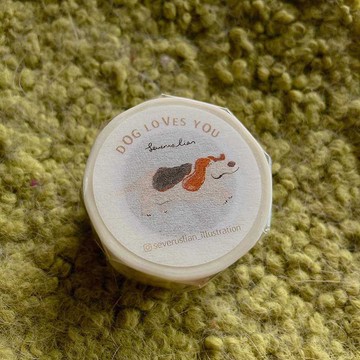 紙膠帶 /  狗狗愛你 Dog Loves You