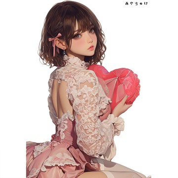 【12月新品6】07-111-0096 人物貼紙 性感情人節女孩