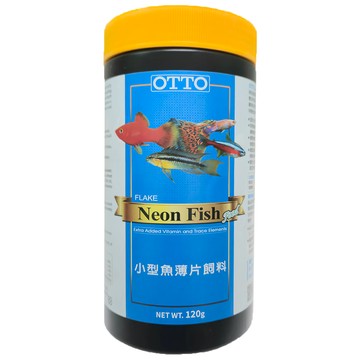 OTTO 小型魚薄片飼料  120g  1瓶