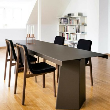 會議桌 長桌 辦公桌 洽談桌 免運 開立發票 現代鐵藝辦公桌工業風會議桌長條桌輕奢鐵板式長方形桌極簡工作桌