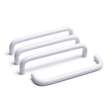 把手世界 基本款 P128 白色家具把手  白色  4個