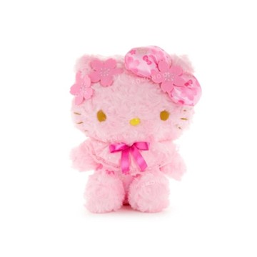 小禮堂 Sanrio 三麗鷗 Hello Kitty 絨毛玩偶娃娃 8吋 (粉櫻花款)
