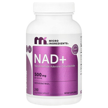 Micro Ingredients, NAD+，240 粒素食膠囊