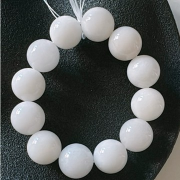 拾悦手作材料/隨機出不挑選/約18mm天然漢白玉手串/白玉石/手珠/串珠DIY半成品/配珠配飾配件/台灣現貨出貨不用等待
